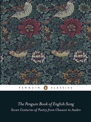 cover image of The Penguin Book of English Song